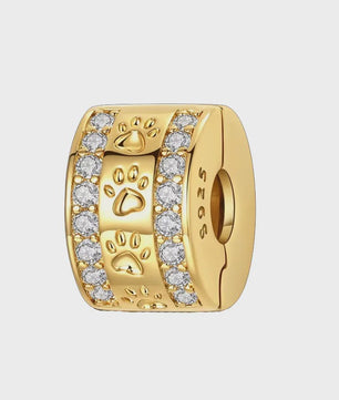 925 Sterling Zilveren Bedel: Gouden Strik met Roze Hart & Kruis met Oog van Horus