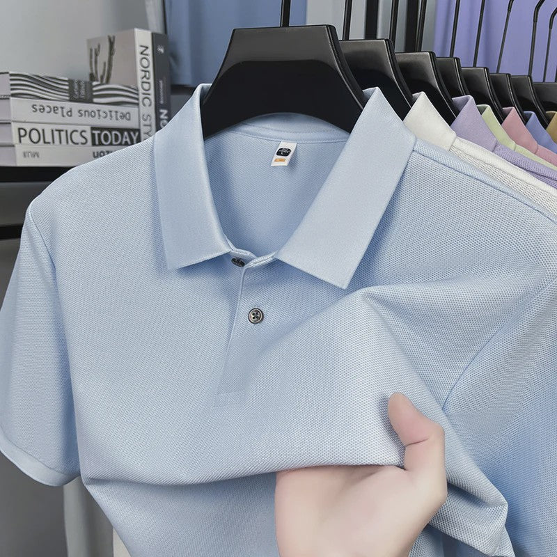 Heren Poloshirt Korte Mouw - 100% Gemerceriseerd Katoen, Ademend & Stijlvol voor Zomer, Golf & Casual