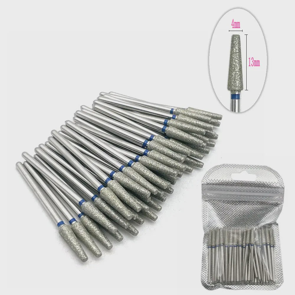 50 Stuks Diamant Freesjes Set - 2.35mm Schacht voor Nagel- en Tandheelkundig Gebruik