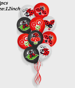 Lieveheersbeestje Feestdecoratie Set: Tafeldecoratie, Slingers & Meer voor Verjaardagen