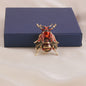 Luxe Bijen Broche met Kristallen - Vintage Baroque Stijl