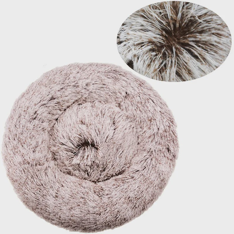 Luxe Pluche Hondenkussen & Kattenmand - Rond, Extra Zacht & Warm - 40-90cm