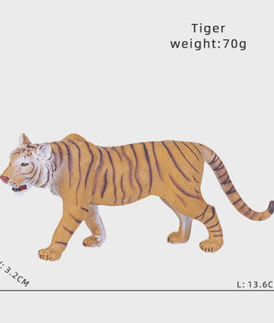 Realistische Wild Animal Speelgoed Set: Olifant, Leeuw, Cheetah, Tijger - Educatief Cadeau