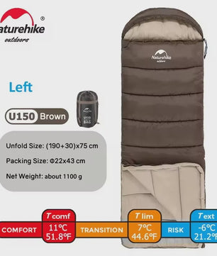 Naturehike Ultralichte 4-Seizoenen Slaapzak - Waterdicht & Comfortabel voor Outdoor Avonturen