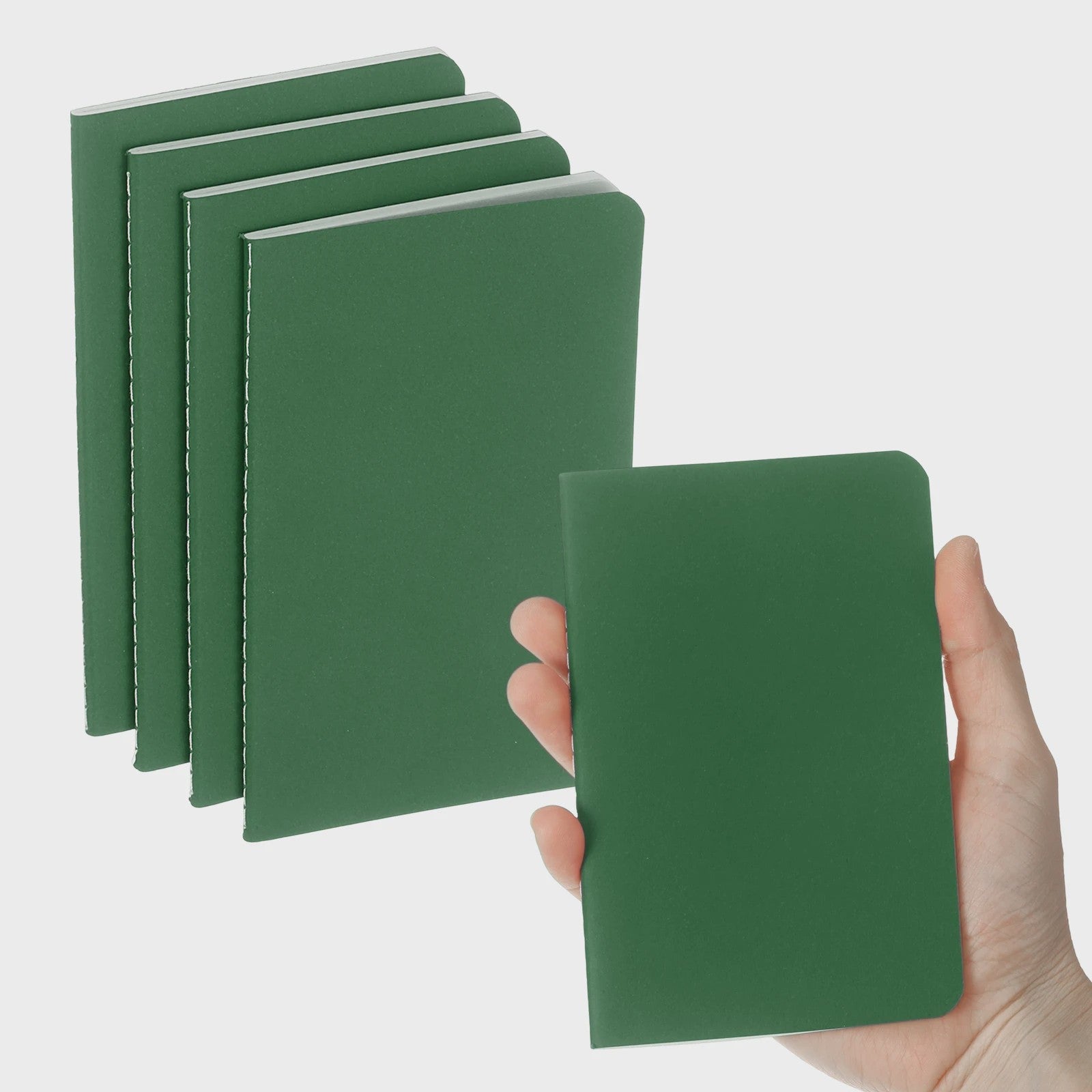 Set van 4/6 Mini A6 Notitieboekjes - Kraft Paper, Gelinieerd, Draagbaar Memo Pad