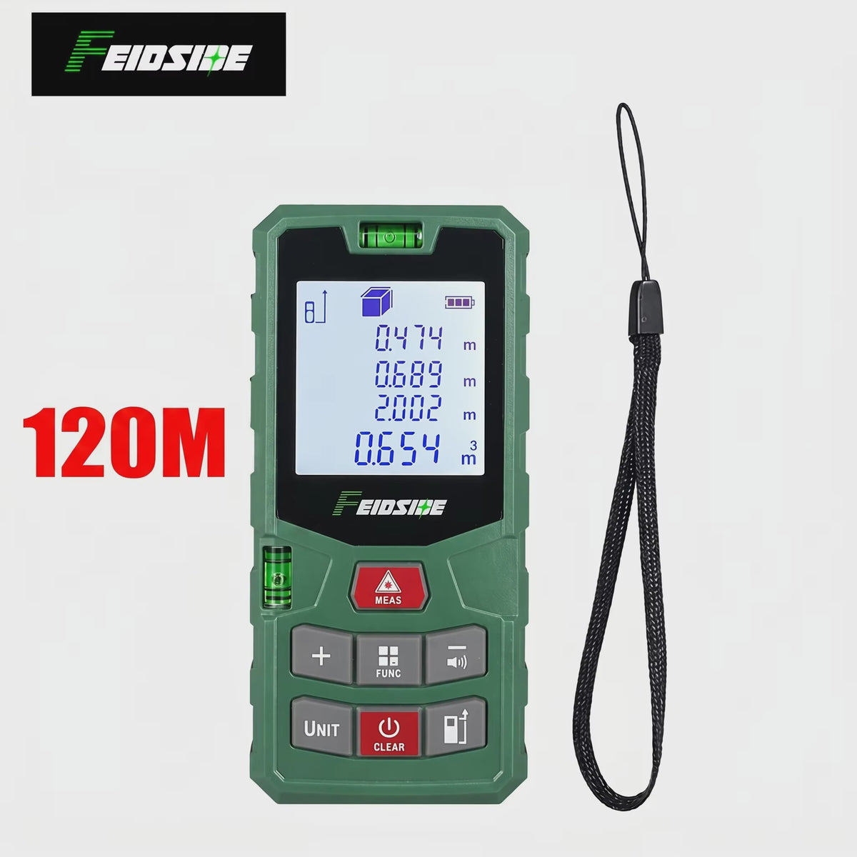 HAUPTSON Laser Afstandsmeter 100M - Precisie Meetinstrument voor Afstand, Oppervlakte en Volume