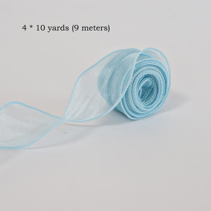 Luxe Chiffon & Organza Lint - Perfect voor Knutselen, Cadeauverpakking & Bruiloftsdecoratie