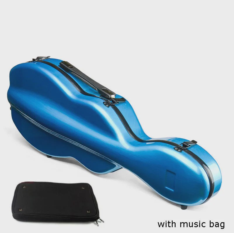 Carbon Fiber Vioolkoffer met Afneembare Tas - Dubbele Draagband & Slot