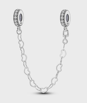 925 Sterling Zilveren Veiligheidsketting Bedel voor Armbanden - Maan, Ster, Vlinder, Hart