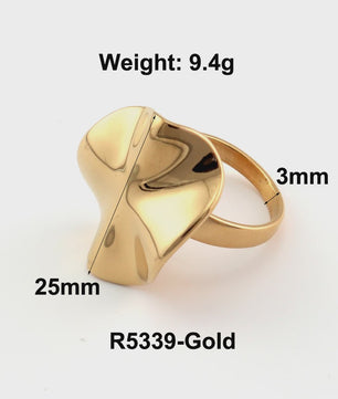 Nieuw Design Geometrische Kralen Ring - Roestvrij Staal Dames Sieraden