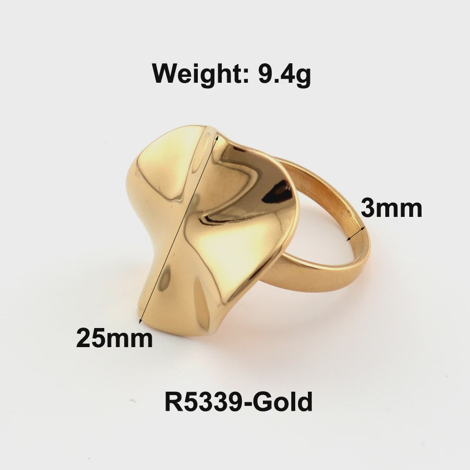 Nieuw Design Geometrische Kralen Ring - Roestvrij Staal Dames Sieraden