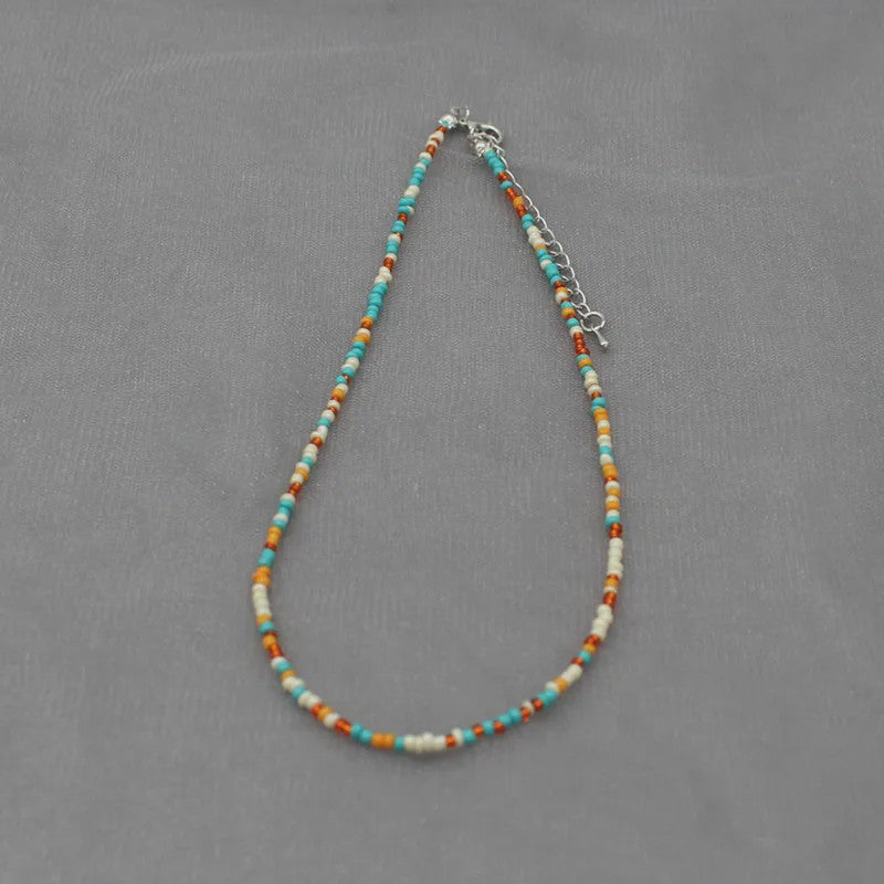 Kleurrijke Kralen Choker Ketting - Handgemaakt Bohemia Stijl