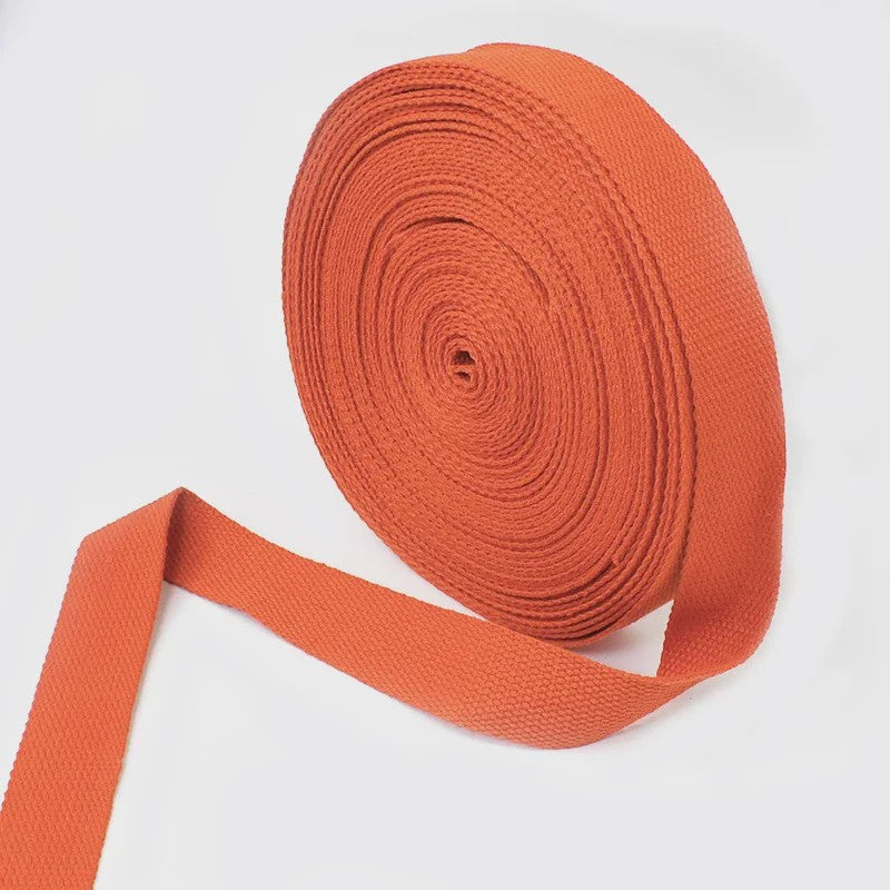 4 Meter Katoenen Band - 1.3mm Dikke Webbing voor Tassen, Riemen & DIY Projecten (20-50mm Breed)