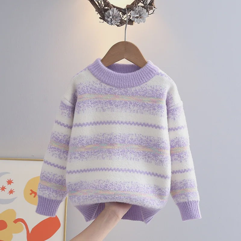 Schattige Gebreide Trui voor Meisjes - Elegante Winterkleding voor Kinderen