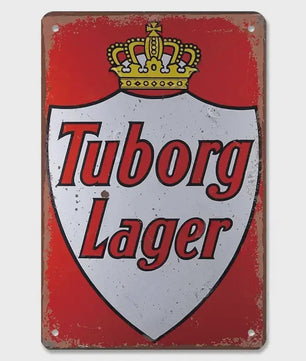 Retro Metal Bier Merk Poster - Decoratie voor Man Cave, Bar & Club