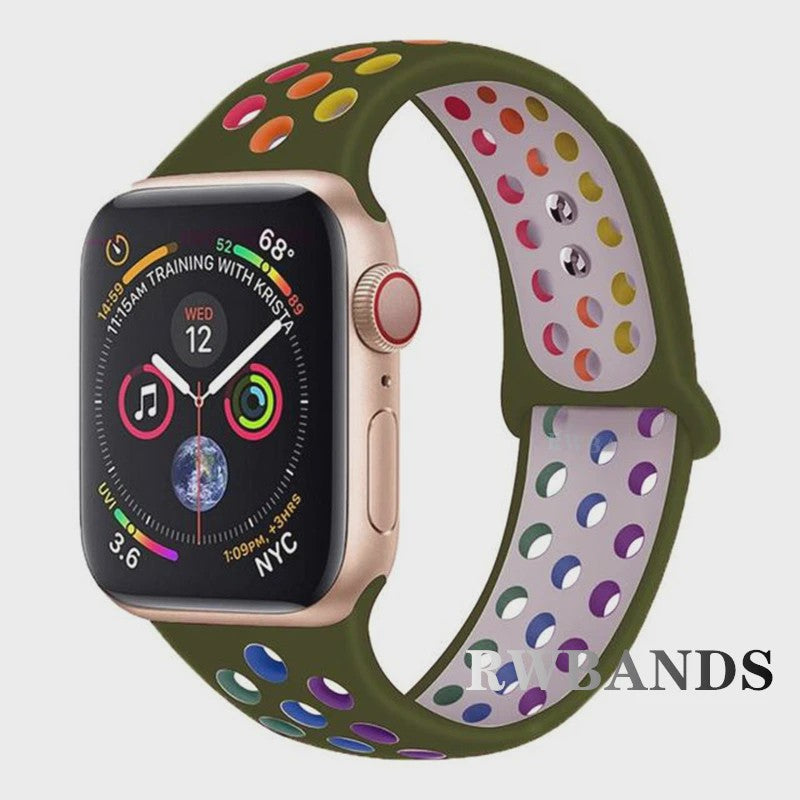 Ademende Sportband voor Apple Watch (38-49mm) - Comfortabele Vervangingsband
