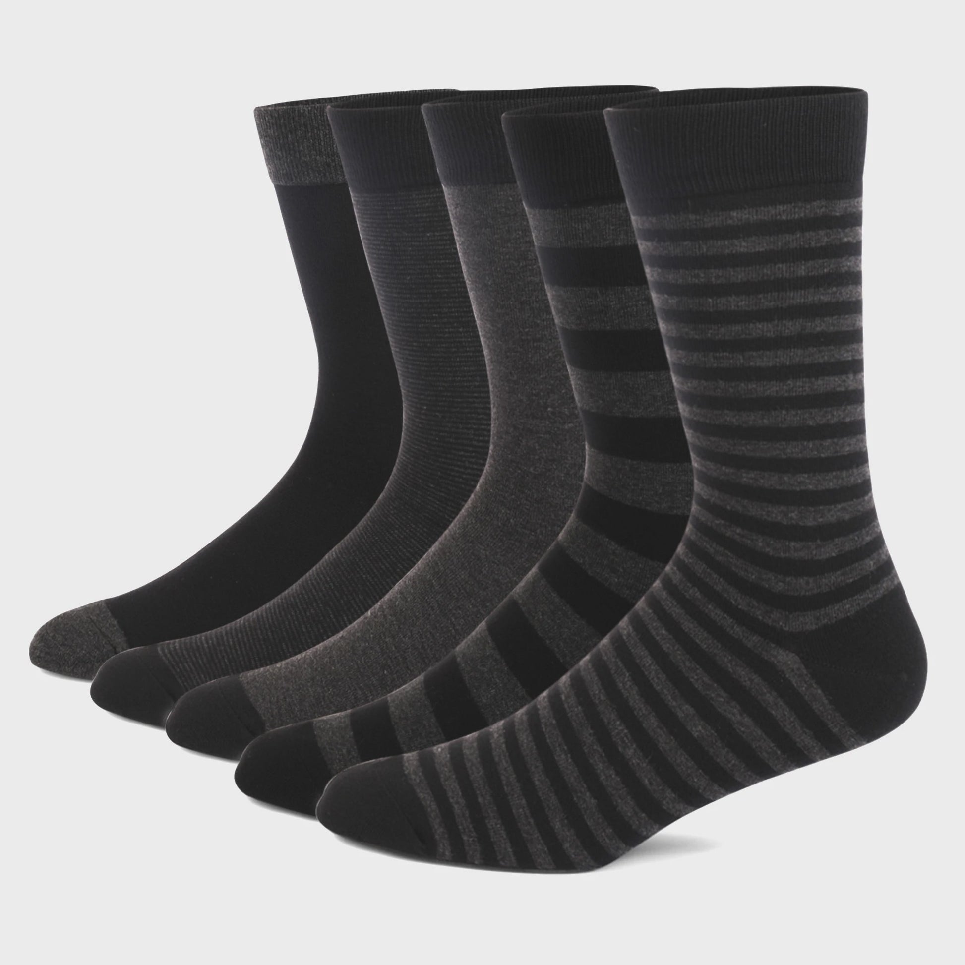 5 Paar Heren Sokken Plus Size - Comfortabel Katoen, Ademend & Stijlvol Argyle/Streep