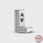 925 Sterling Zilver Letter Bedels A-Z met Zirkonia - Personaliseer je Armband