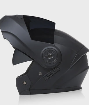 BLD Modulaire Flip-Up Motorhelm met Dubbele Lens - Veiligheid & Comfort voor Motocross
