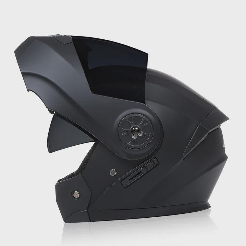 BLD Modulaire Flip-Up Motorhelm met Dubbele Lens - Veiligheid & Comfort voor Motocross