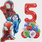 Superheld Folieballonnen Set: Spiderman, Batman, Iron Man & Captain America - Feestdecoratie