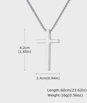 Heren RVS Kruis Ketting met Jezus Hanger - Religieuze Christelijke Sieraden