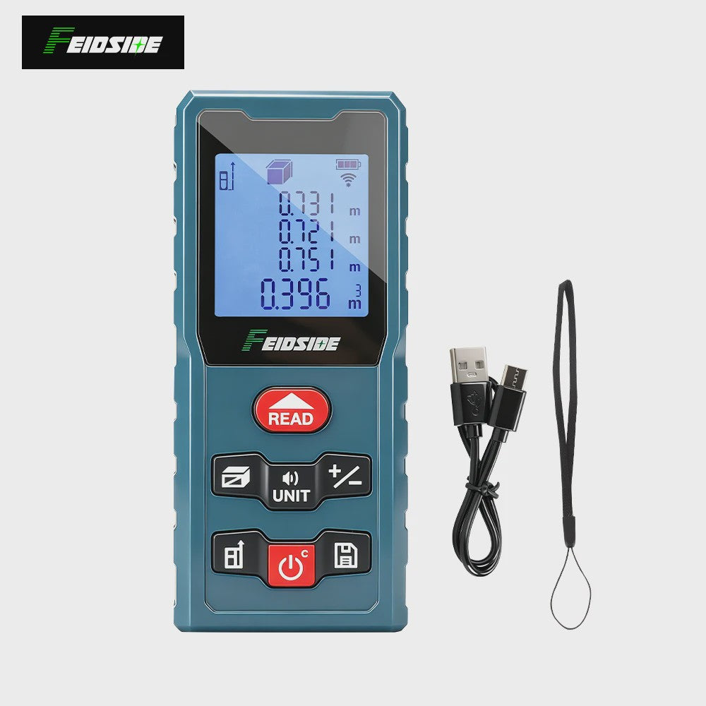 HAUPTSON Laser Afstandsmeter 70/100M - Precisie Meetinstrument voor Afstand, Oppervlakte & Volume