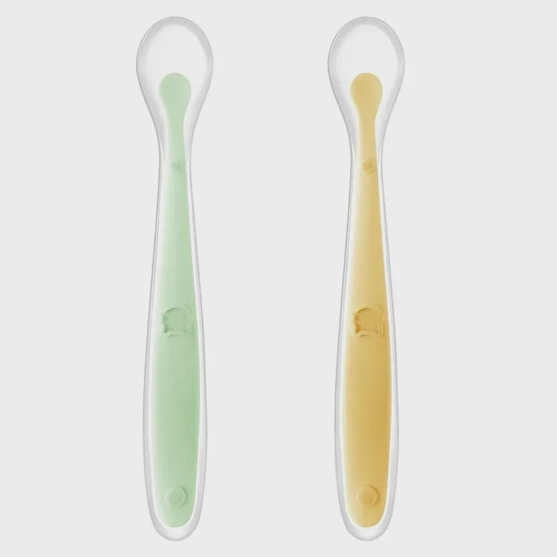 Zachte Siliconen Baby Lepel - Ideaal voor Voedingstraining en Eerste Hapjes