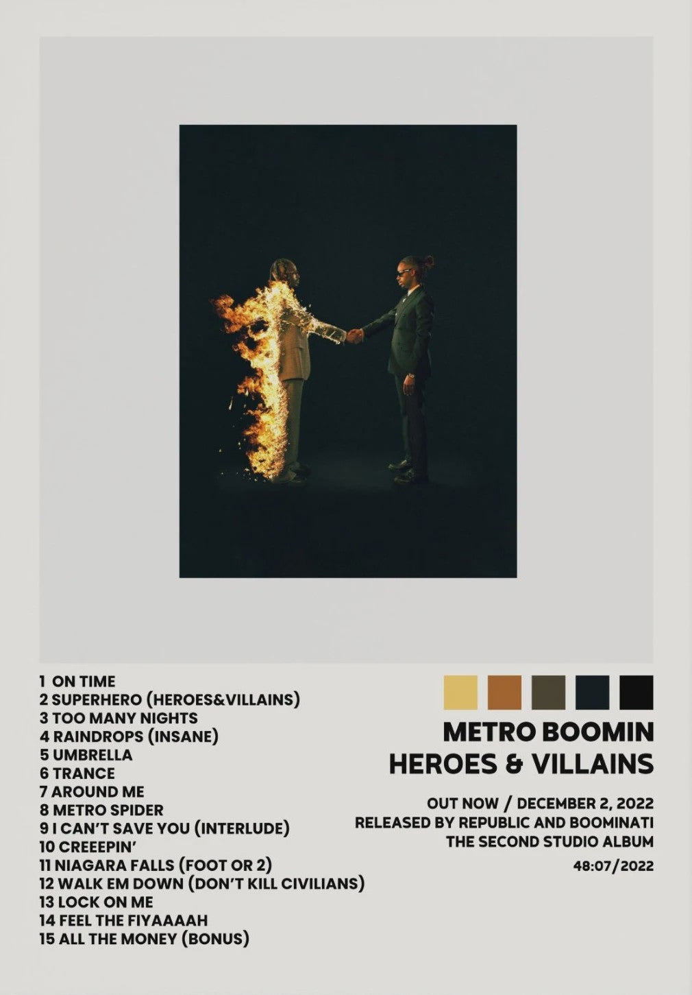 Canvas Poster: Drake & Eminem Album Covers - Hip Hop Wall Art