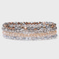 Set van 4 Kristallen Kralen Armbanden - Kleurrijk & Elegant