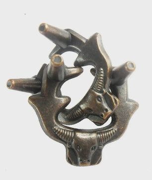 Klassieke Metalen IQ Puzzel Set - Uitdagende Breinbrekers voor Volwassenen