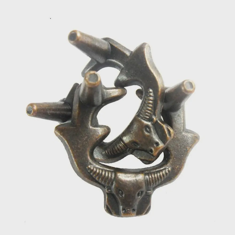 Klassieke Metalen IQ Puzzel Set - Uitdagende Breinbrekers voor Volwassenen
