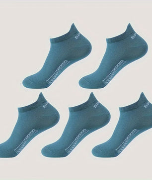 5/10 Paar Katoenen Sneakersokken Heren & Dames - Ademend Mesh & Comfortabel