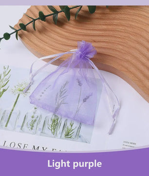 100x Organza Zakjes - Cadeau, Sieraden & Feest - Diverse Maten & Kleuren