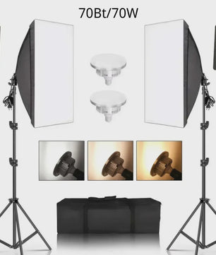 Professionele Softbox Verlichtingskit 50x70cm - Continu Licht voor Studio Fotografie