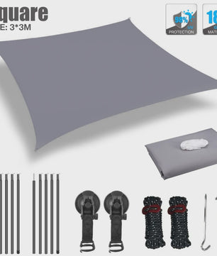 Waterdichte Luifel voor Camper, Caravan & Auto met UV-bescherming en Aluminium Stokken