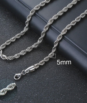 Vnox Gouden Kubaanse Ketting - Roestvrij Staal Unisex Halsketting