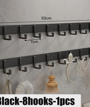 Punch-free Wandkapstok met Sterke Kleefkracht - Woonkamer, Badkamer & Keuken