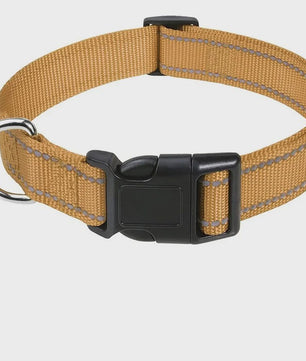 Verstelbare Halsband voor Honden en Puppies met Reflecterende Strepen - Veilig en Comfortabel