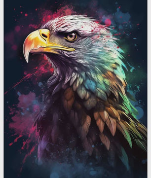 Abstracte Dieren Canvas Poster: Leeuw, Tijger, Aap, Uil - Muurdecoratie Woonkamer