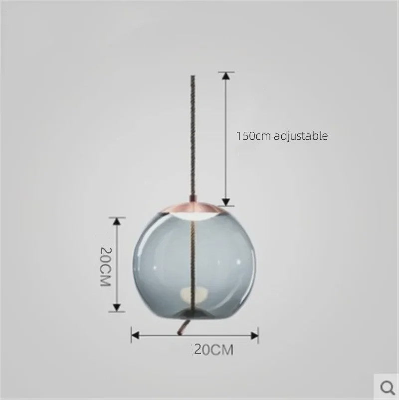 Moderne Glazen LED Hanglamp - Stijlvolle Verlichting voor Woonkamer, Keuken & Bar