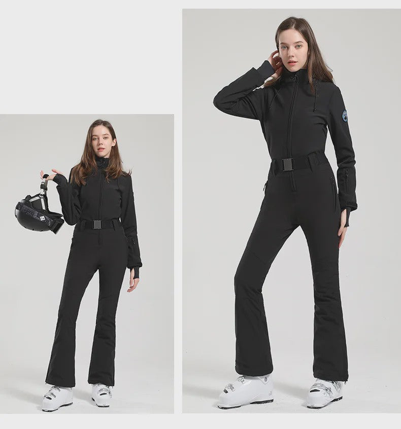 Dames Winter Ski-overall One Piece - Waterdicht, Winddicht & Warm - Outdoor Snowboard Jumpsuit