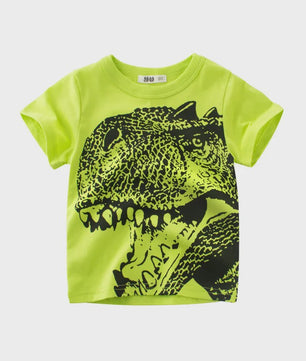 Zomer T-shirts Jongens 2-8 Jaar - Katoen, Korte Mouw met Leuke Prints
