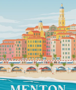 Nordic Canvas Poster: Kleurrijke Reisposters van Europese Steden - Parijs, Nice, Monaco