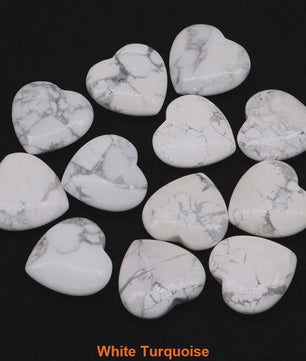 Natuurlijke Hartvormige Kristalstenen (20mm) - Amethist, Edelsteen voor DIY & Decoratie