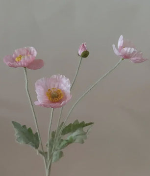 Zijden Papavers Kunstbloemen - Lange Stelen voor Decoratie