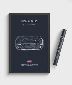 F1 Circuit Poster: Monaco Imola Track Art - Stijlvolle Motorsport Wall Art
