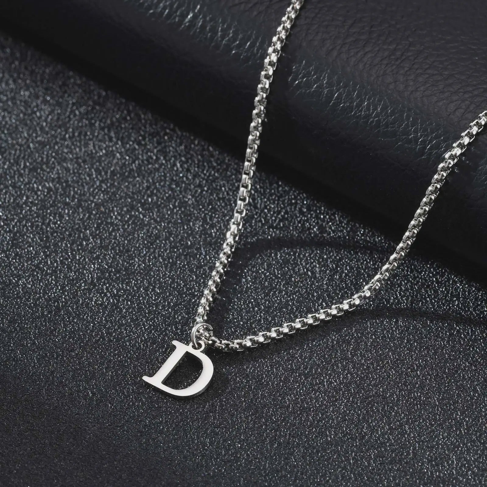Vnox RVS Letter Ketting Heren - Kies Uw Initiaal - Waterdicht & Minimalistisch
