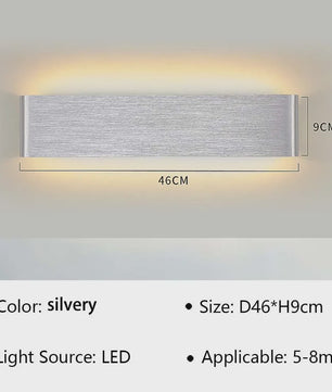 Moderne LED Wandlamp - Stijlvolle Verlichting voor Woonkamer, Slaapkamer & Hal