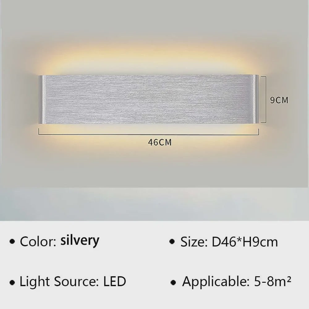Moderne LED Wandlamp - Stijlvolle Verlichting voor Woonkamer, Slaapkamer & Hal